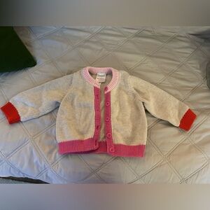 Hanna Andersson Pink and Gray Kids Sweater